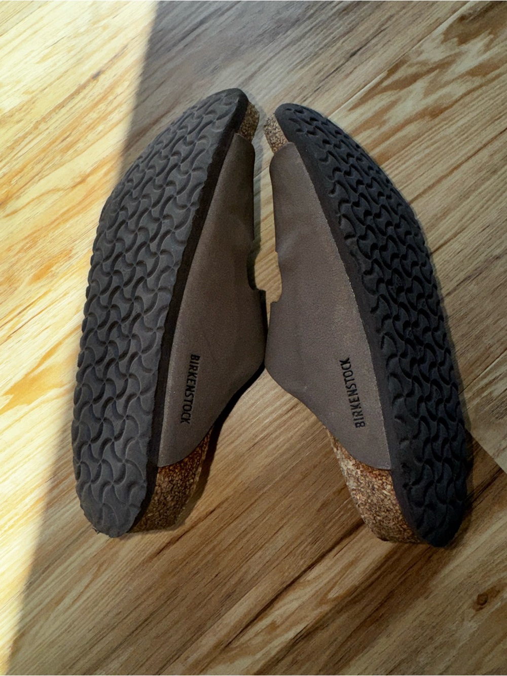 Kids Birkenstock Arizona Two-Strap Sandals - Brown with Gold Buckles - Picture 4 of 5